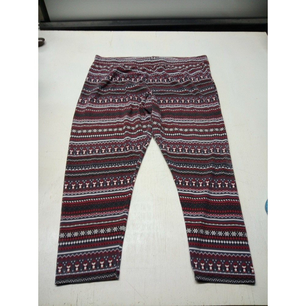C EST. 1946 Pants Women's 16/28W Wide Leg Pull On Pajamas Pants Red,Grey, White